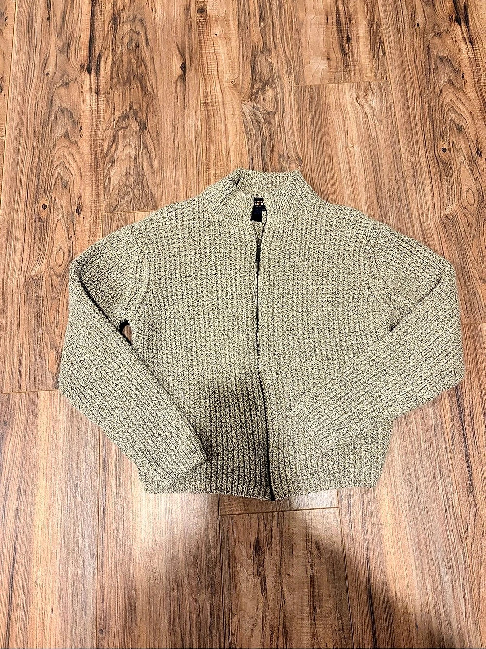 Vintage Woolrich Knit Zip Cardigan in Brown Size Medium